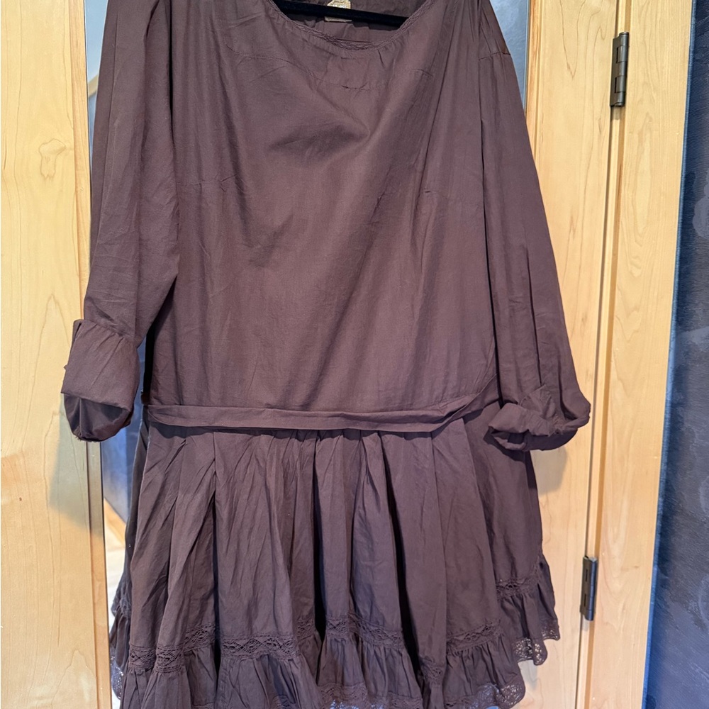 Free People Brown Midi Dress